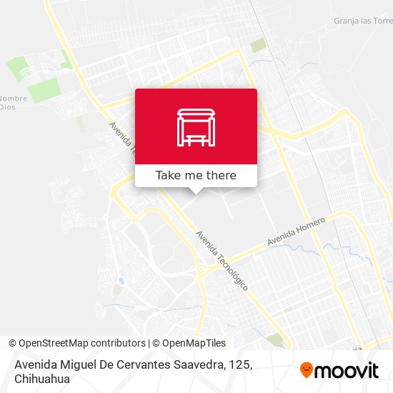 Mapa de Avenida Miguel De Cervantes Saavedra, 125