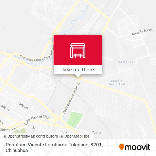 Mapa de Periférico Vicente Lombardo Toledano, 8201