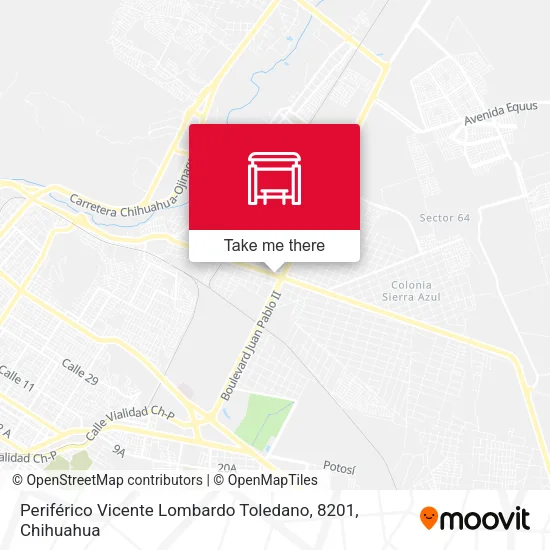 Mapa de Periférico Vicente Lombardo Toledano, 8201