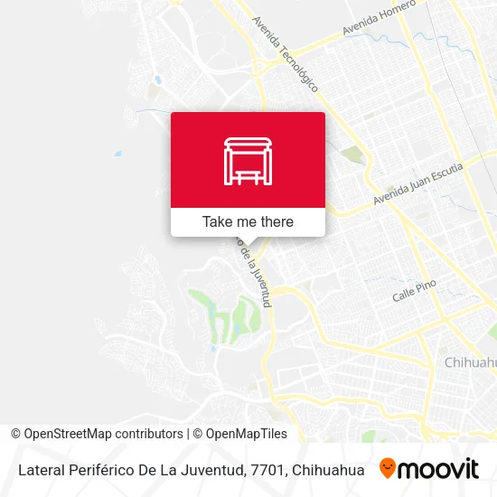Mapa de Lateral Periférico De La Juventud, 7701