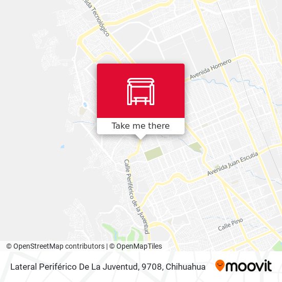 Lateral Periférico De La Juventud, 9708 map