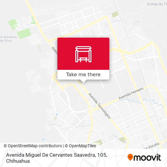 Mapa de Avenida Miguel De Cervantes Saavedra, 105