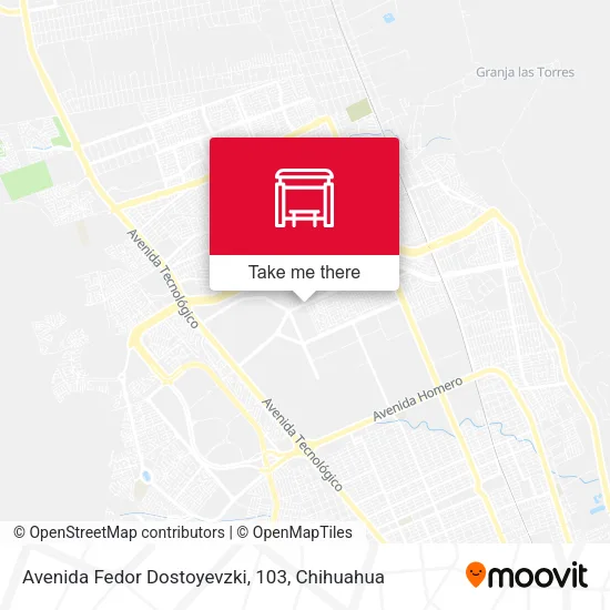 Mapa de Avenida Fedor Dostoyevzki, 103