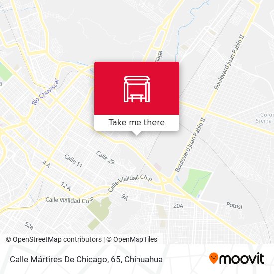Mapa de Calle Mártires De Chicago, 65