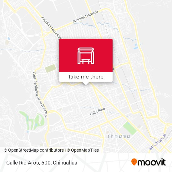 Mapa de Calle Río Aros, 500