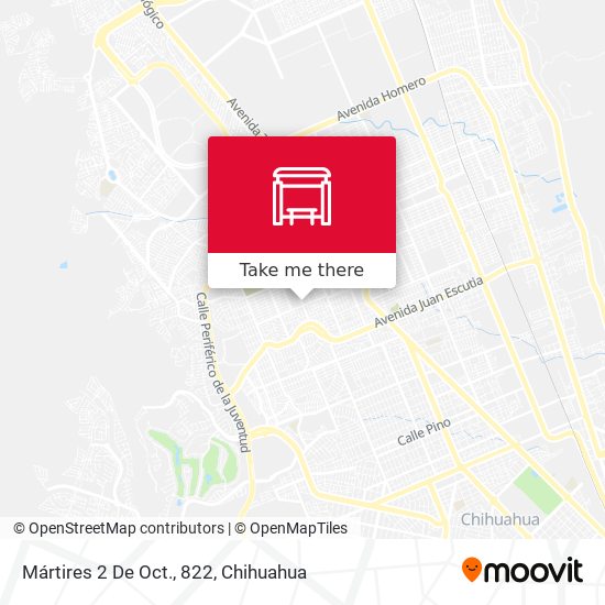 Mapa de Mártires 2 De Oct., 822