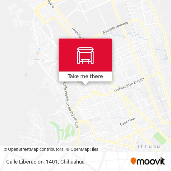 Calle Liberación, 1401 map