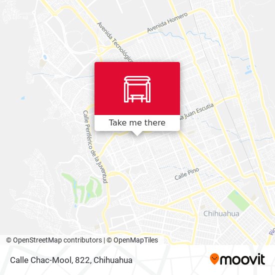Mapa de Calle Chac-Mool, 822
