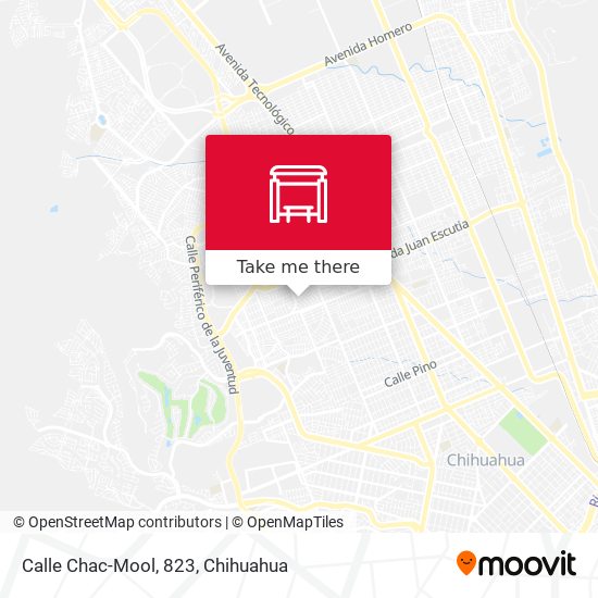 Calle Chac-Mool, 823 map
