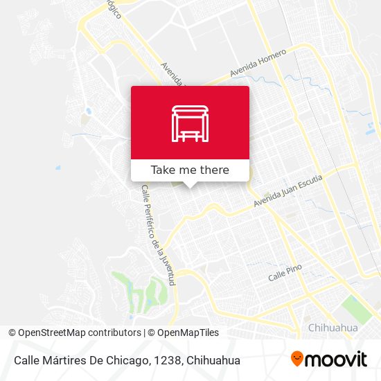 Mapa de Calle Mártires De Chicago, 1238