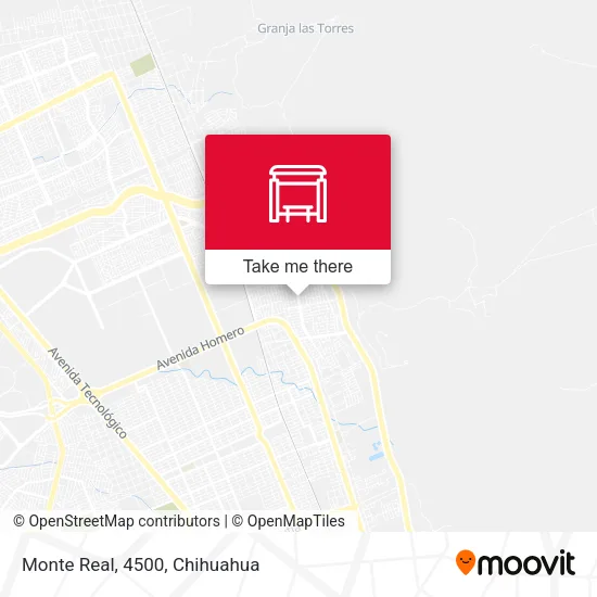 Monte Real, 4500 map