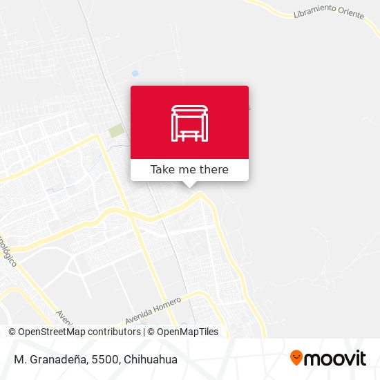 M. Granadeña, 5500 map