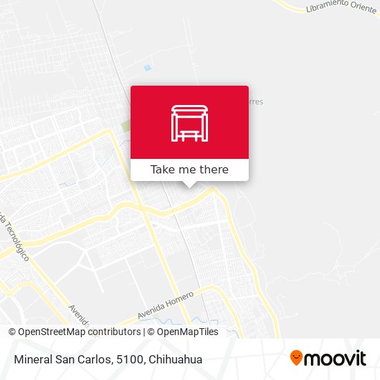 Mineral San Carlos, 5100 map