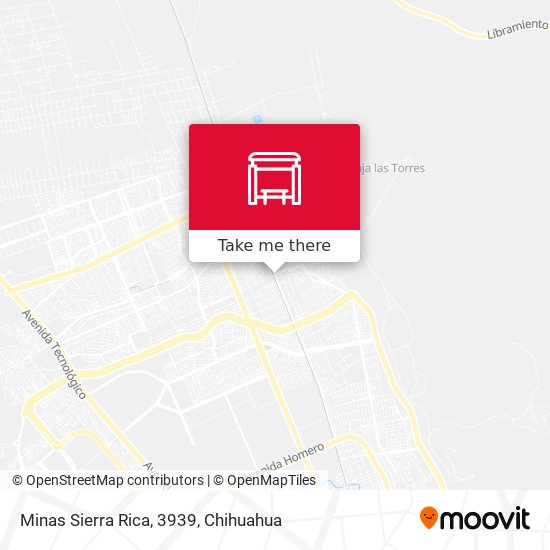 Minas Sierra Rica, 3939 map