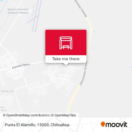 Punta El Alamillo, 15000 map