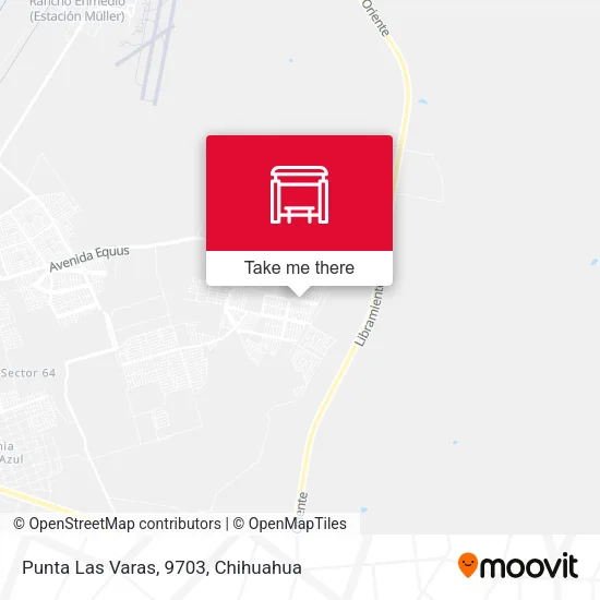 Mapa de Punta Las Varas, 9703
