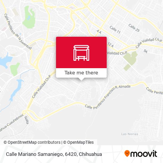 Mapa de Calle Mariano Samaniego, 6420