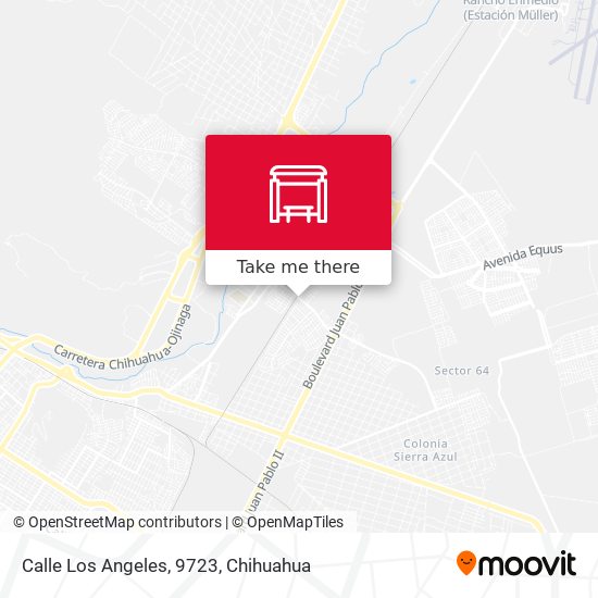 Mapa de Calle Los Angeles, 9723