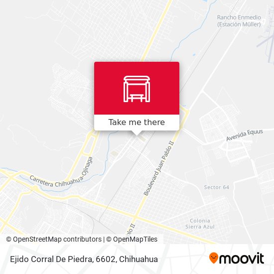 Ejido Corral De Piedra, 6602 map