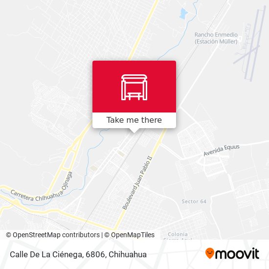 Calle De La Ciénega, 6806 map