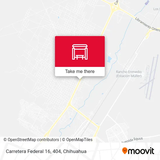 Mapa de Carretera Federal 16, 404