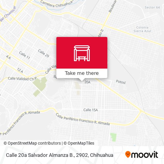 Calle 20a Salvador Almanza B., 2902 map