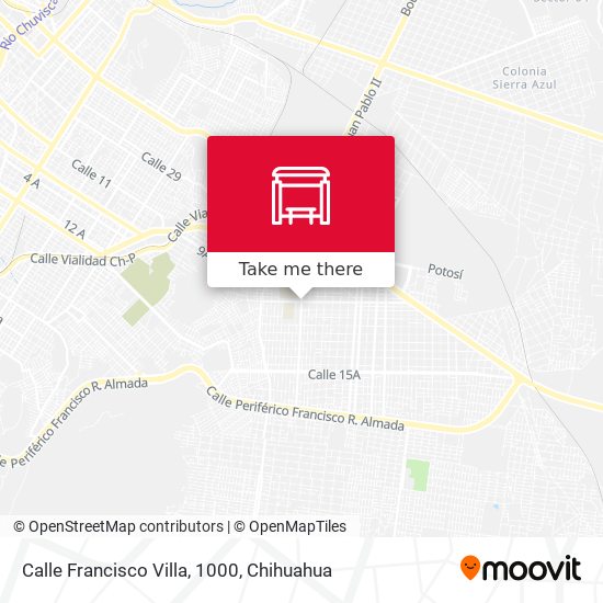 Calle Francisco Villa, 1000 map