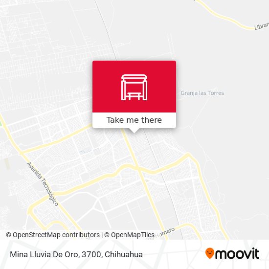 Mapa de Mina Lluvia De Oro, 3700