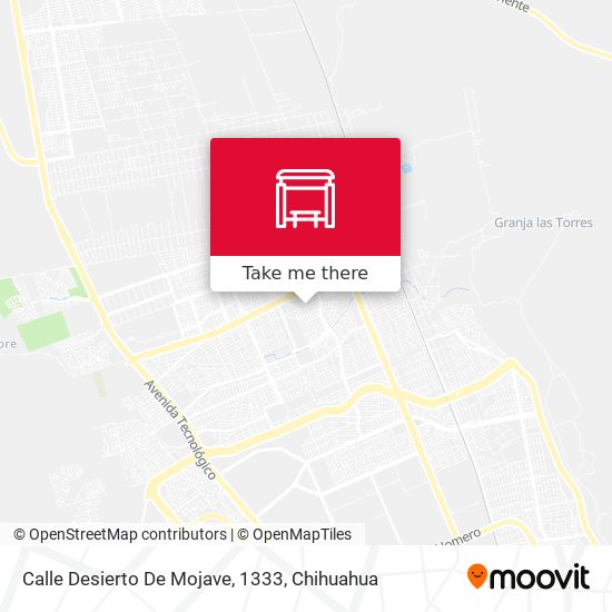 Mapa de Calle Desierto De Mojave, 1333