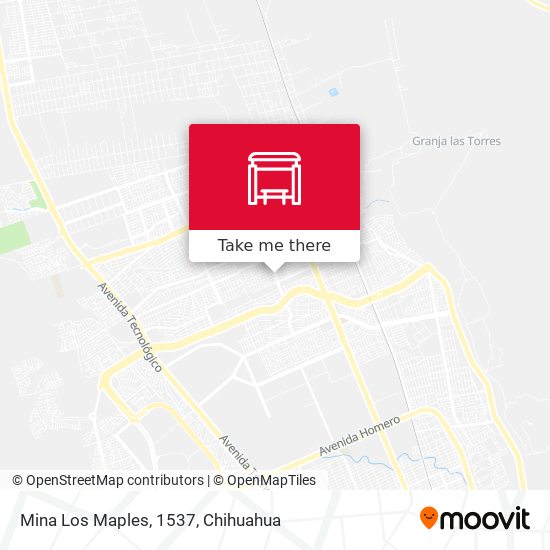 Mapa de Mina Los Maples, 1537