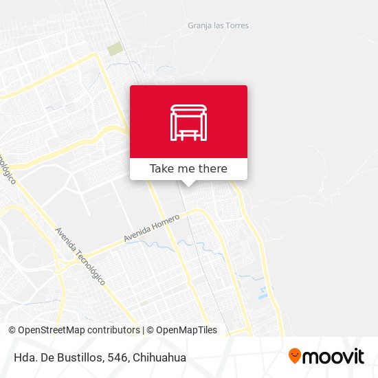 Hda. De Bustillos, 546 map