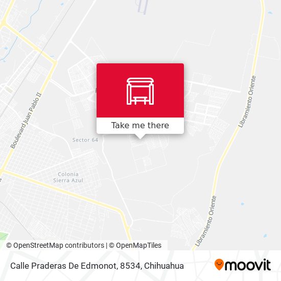 Mapa de Calle Praderas De Edmonot, 8534