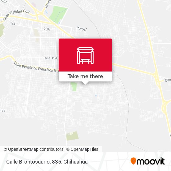 Calle Brontosaurio, 835 map