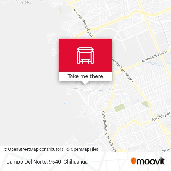 Mapa de Campo Del Norte, 9540