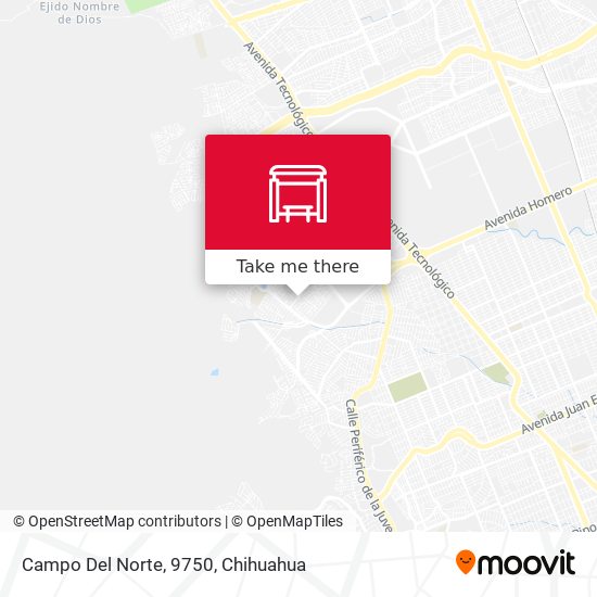 Mapa de Campo Del Norte, 9750