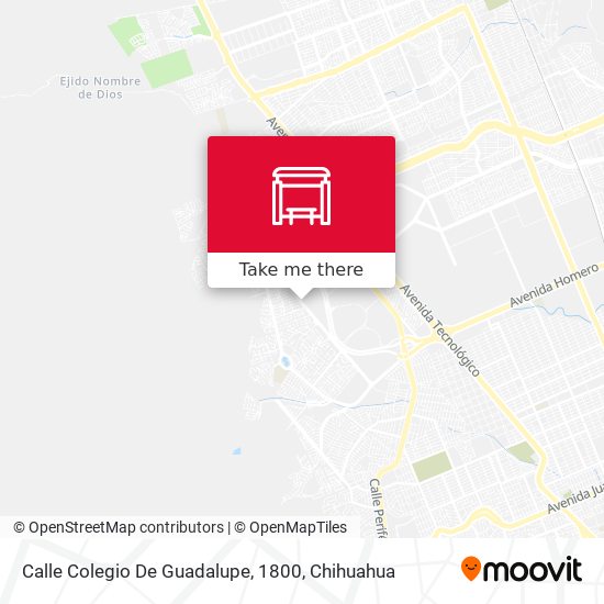 Calle Colegio De Guadalupe, 1800 map