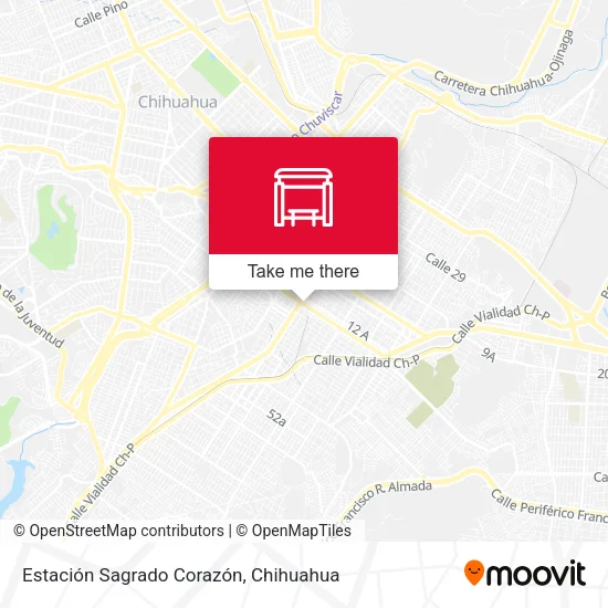Mapa de Estación Sagrado Corazón
