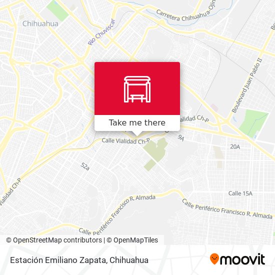 Mapa de Estación Emiliano Zapata