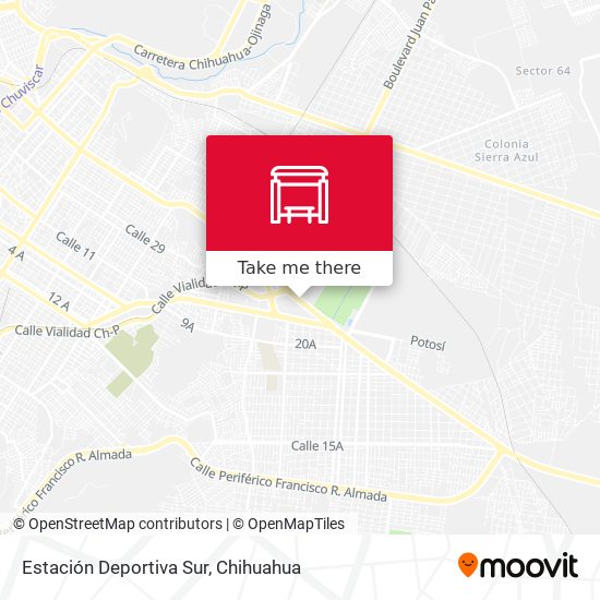 Estación Deportiva Sur map
