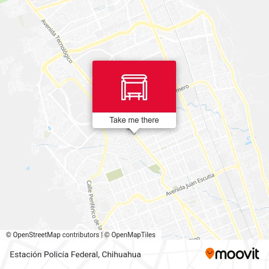 Mapa de Estación Policía Federal