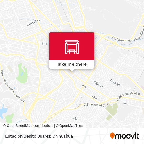 Mapa de Estación Benito Juárez