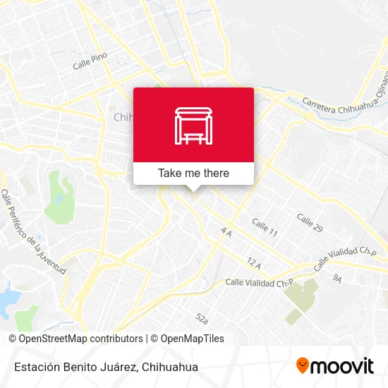 Mapa de Estación Benito Juárez