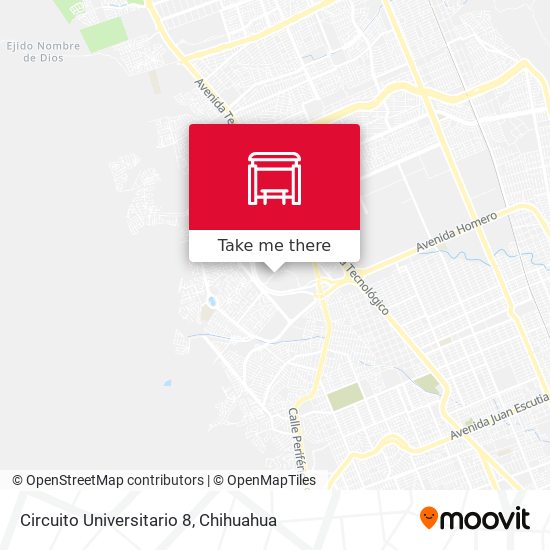 Circuito Universitario 8 map