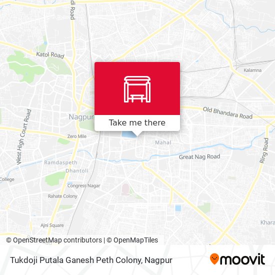 Tukdoji Putala Ganesh Peth Colony map