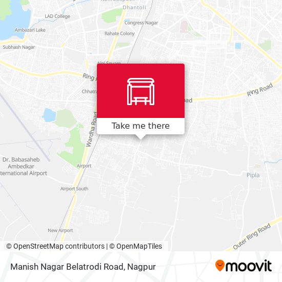 Manish Nagar Belatrodi Road map