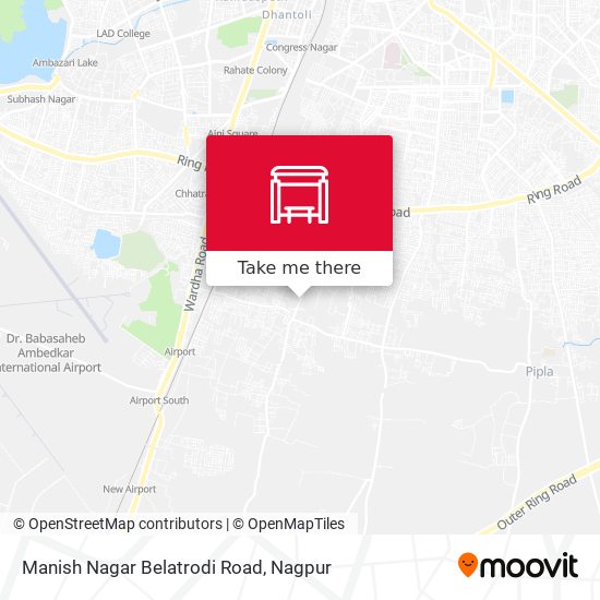 Manish Nagar Belatrodi Road map