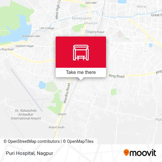 Puri Hospital map