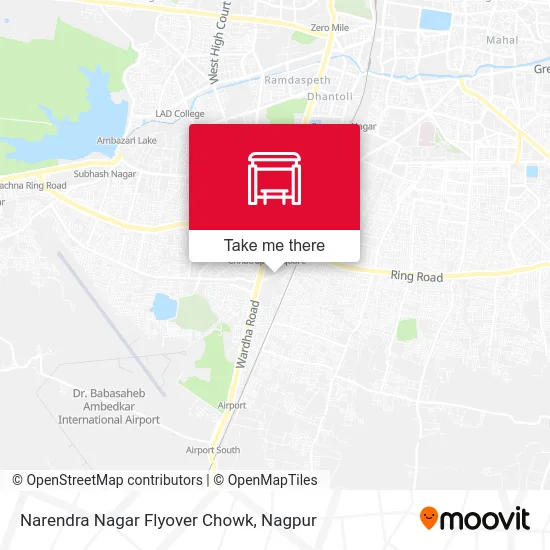 Narendra Nagar Flyover Chowk map