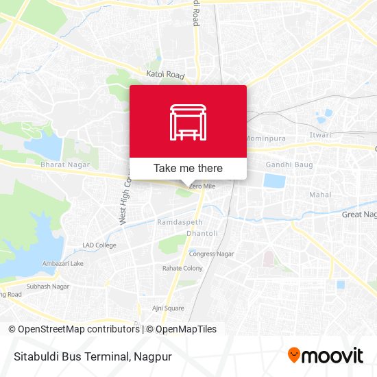 Sitabuldi Bus Terminal map