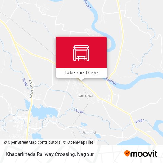 Khaparkheda Railway Crossing map